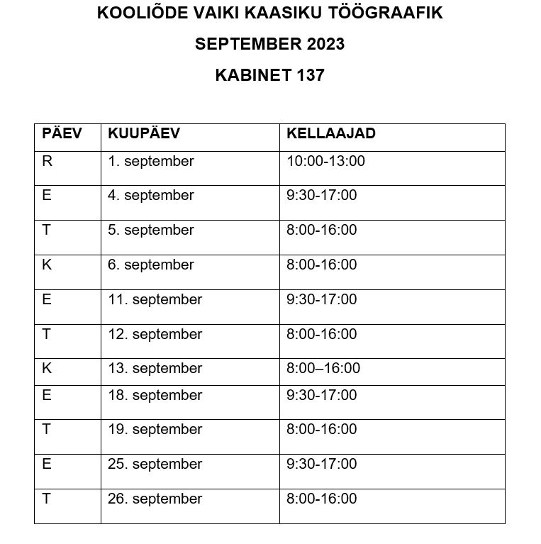 Vaiki Kaasik september 2023 õige